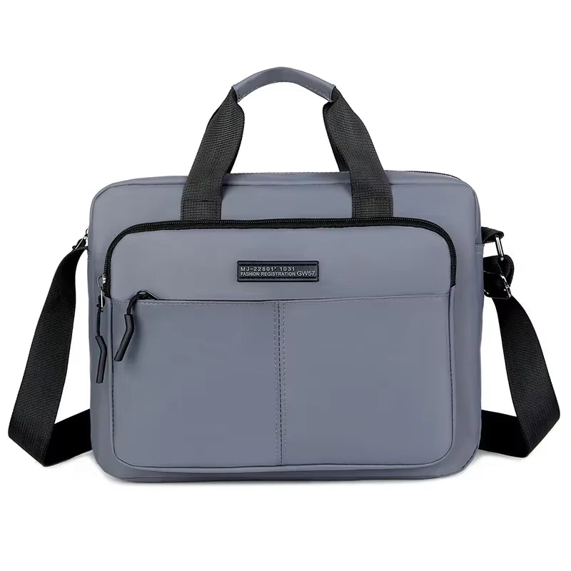 New Men'S Large-Capacity Horizontal Shoulder Bag Messenger Bag Briefcase Multifunctional Simple A4 Book Handbag Business Bag 가방